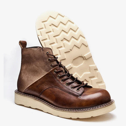 New Vintage British Men Shoes High Quality Japanese Outdoor Cow Leather Boots Spring Autumn Ankle Boots Men Motorcycle Boots