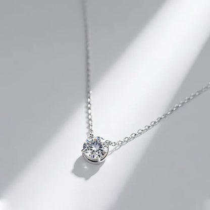 D VVS1 Moissanite 925 Sterling Silver Necklace Pendan Classics for Women Exquisite Wedding Jewelry Accessories Fashion Gifts