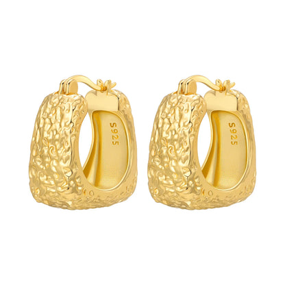 Original 925 Sterling Silver Heart Vintage Luxury Earrings Fashion 18K Gold Hoop Earrings for Women Piercing Jewelry Aretes 2026