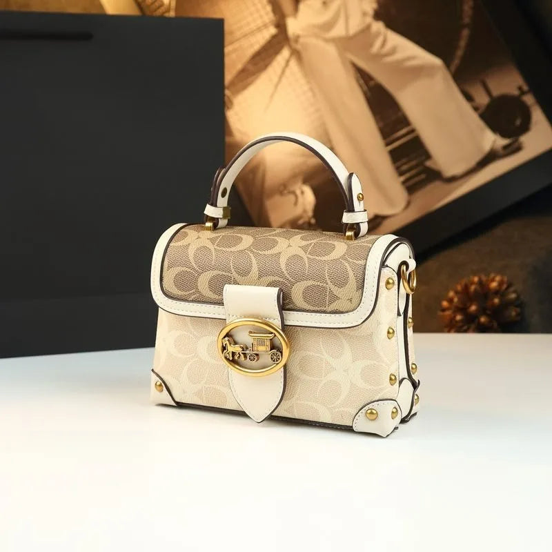A New 2025 Stylish and High-End Box Bag with a Niche Design and Luxurious Women's Bag, a Single-Shoulder Crossbody Bag