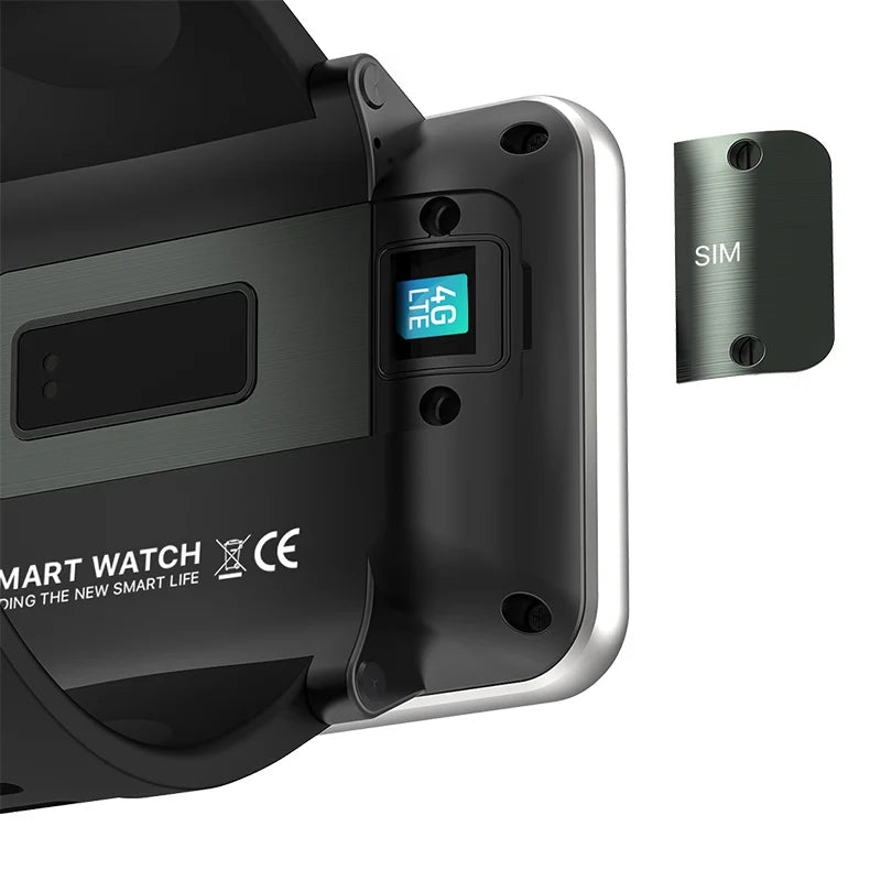 DM100 4G Smart Watch 2.86 Large Screen Android 7.1 Smartwatch 2700mAh Battery MTK6739 Quad Core 3GB/32GB 5.0MP Camera Wifi GPS