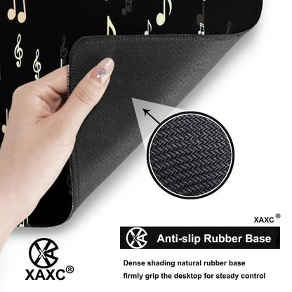 Musical Symbols Mouse Pad large keyboard mouse desk pad non-slip rubber gaming mouse pad laptop mouse carpet XAXC
