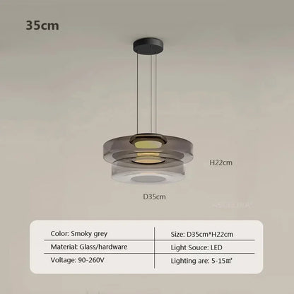 Nordic LED Glass Chandelier for Restaurant Bedroom Dining Room Table Glass Pendant Lights  Home Decoration