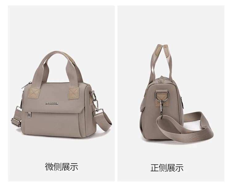 Ladies Lightweight Shoulder Bag Waterproof Nylon Handbag for Commuter Work Casual Crossbody Bags for Women Messenger Bag
