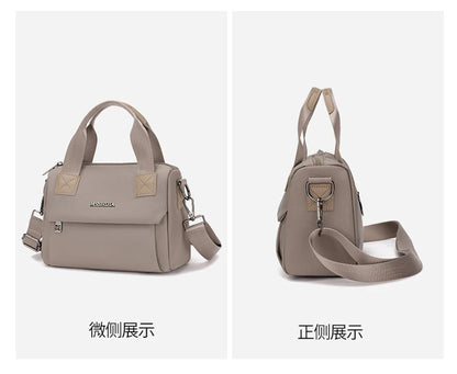 Ladies Lightweight Shoulder Bag Waterproof Nylon Handbag for Commuter Work Casual Crossbody Bags for Women Messenger Bag