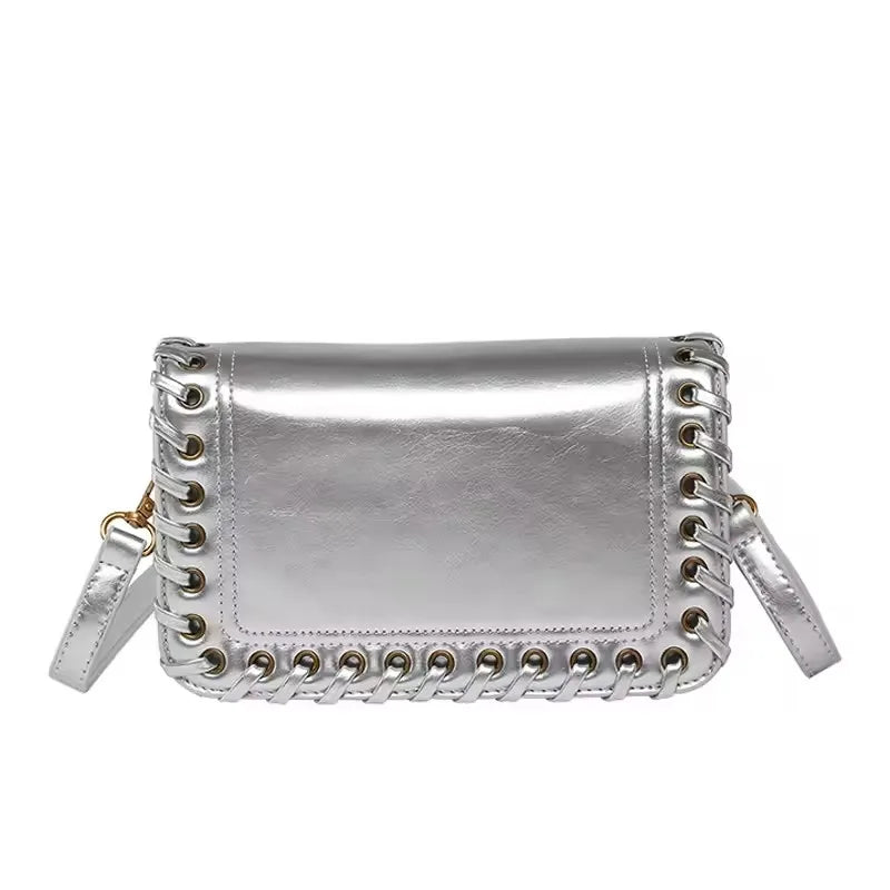 Solid Color Flip Crossbody Bag For Women Small Handbag Women Fashion Designer Bags PU Leather Shoulder Bag Female Purses