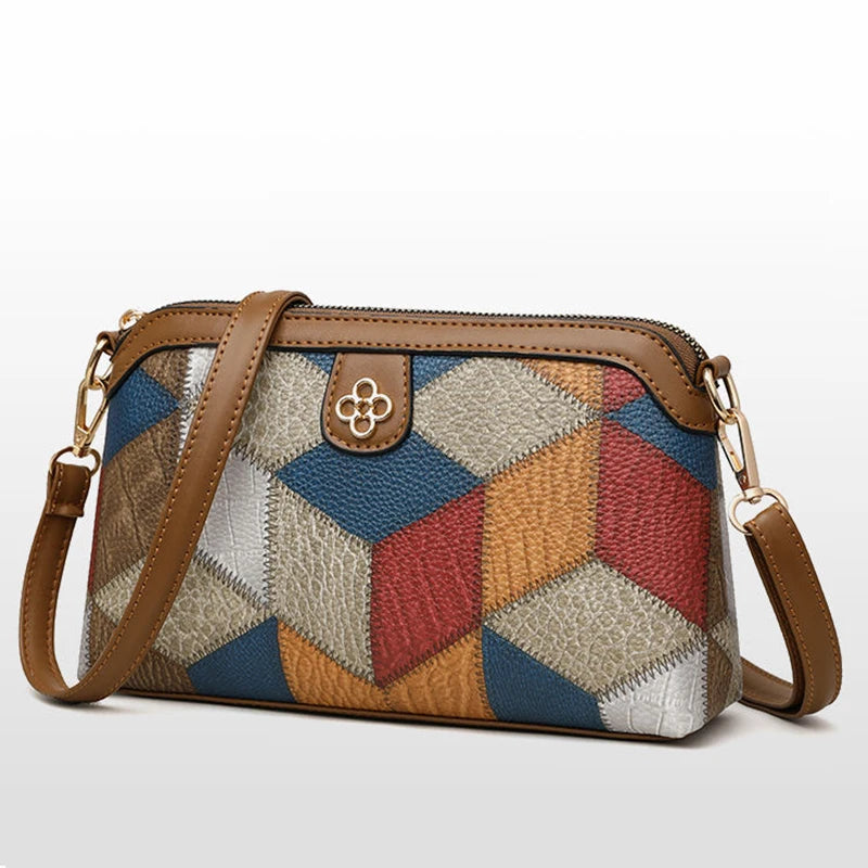 Neutral style backpack for men and women, cross-body bag, small-sized ethnic single shoulder bag, color combination