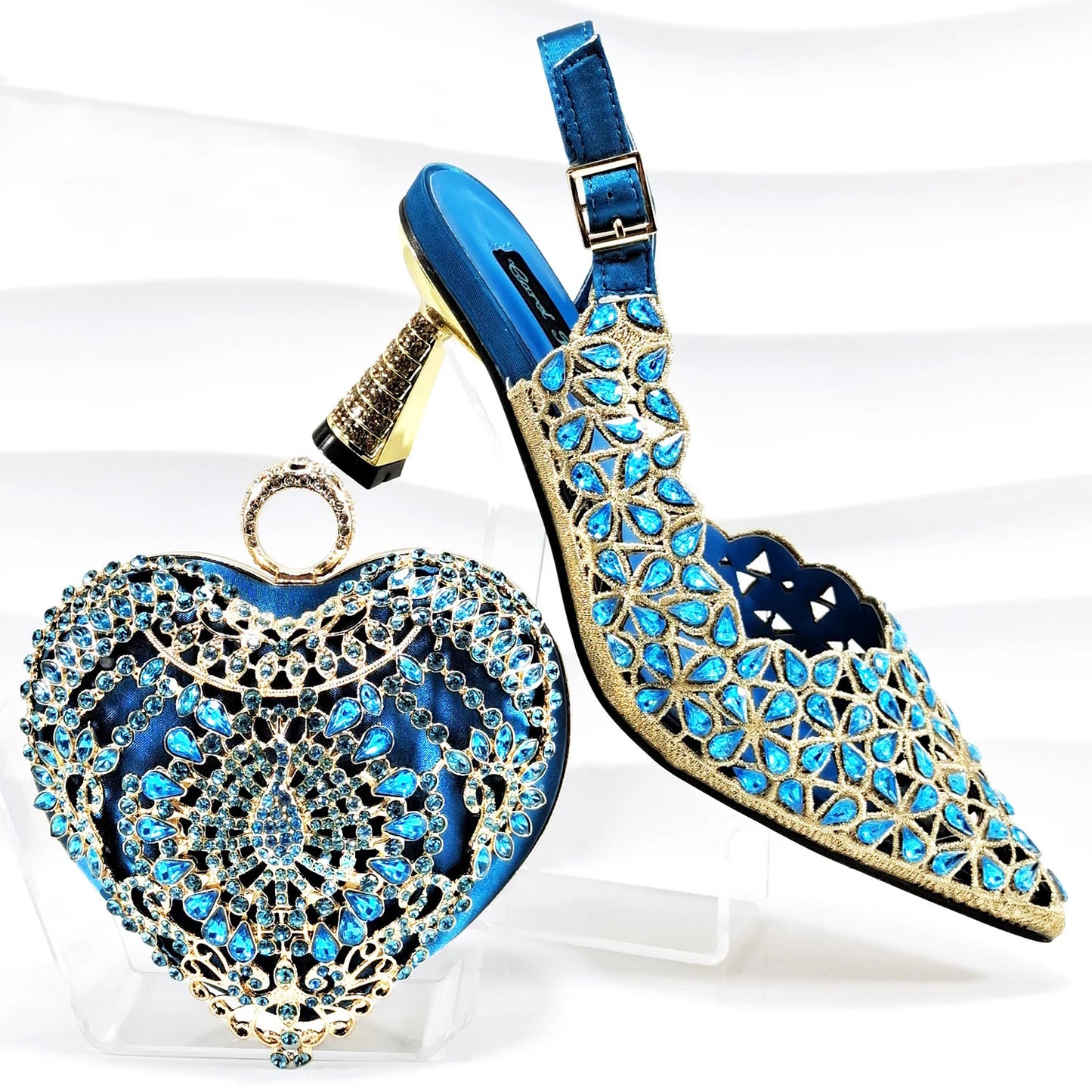 Doershow Lastest Italian Design Fashion Style Ladies Shoes with Matching Bag Set 2024 Nigerian Shoes and Bag Set  AR1-4