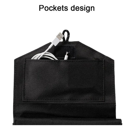 20W 6-Fold Portable Foldable Solar Charger Panel, USB 5V DC Full Time Power Output for Outdoor Mobile Power Supply