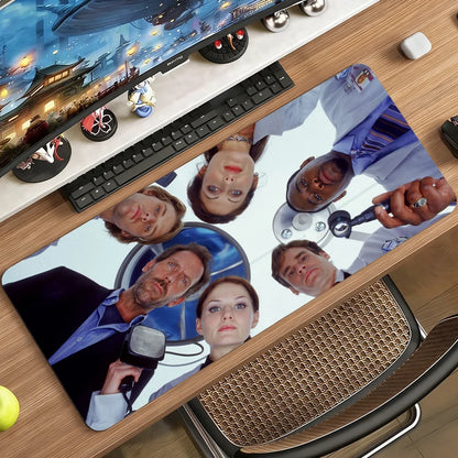 Classic TV House Mouse Pad Non-slip Rubber Gamer Balance Computer Mat Decoracion Deskmat Laptop Office Large