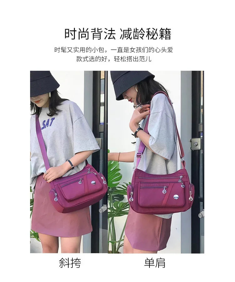 Fashion Casual Crossbody Shoulder Bag Women Bag Nylon Waterproof Messenger Bags For Lady Handbags High Quality Multifunctional