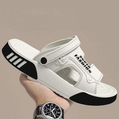 Men's Summer EVA Slippers Soft Thick Sole Sandals Indoor Outdoor Walking Beach Shoes Home House Slippers for Men