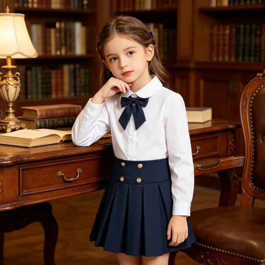 Versatile College Style JK School Uniform, Girls Pleated Short Skirt , Casual Outfit for Daily Campus Wear and Stage Performance