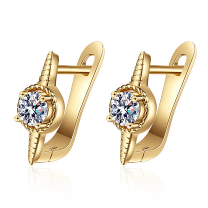 925 Silver Needle Princess Crystal Square Zircon Drop Earrings for Women Trendy Simplicity Jewelry Girl Sweet Gifts New