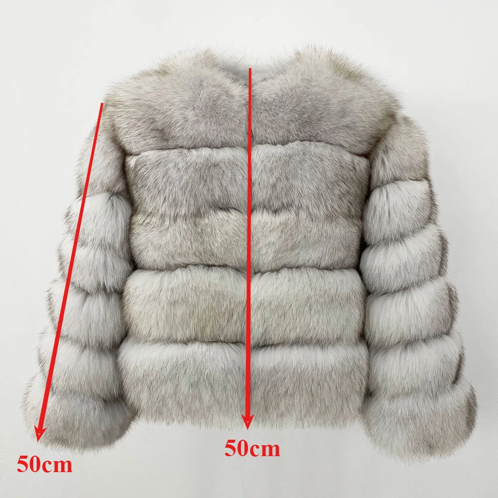 OFTBUY Wholesale Natural Raccoon Fox Fur Coat New High Quality Winter Jacket Women Fluffy Real Fur Clothing Outerwear Streetwear