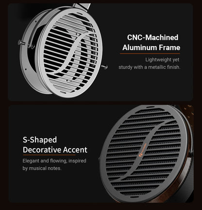 Fosi Audio i5 Open-Back Planar Magnetic Headphones with 97mm Diaphragm Professional Hifi Monitor Wired Headset For Studio
