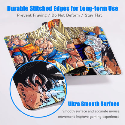 Anime Dragon Ball Non-slip Mousepad Office Laptop Game Keyboard Accessories Goku 90x40cm Computer Deskmat Gaming Carpet Boy Gift