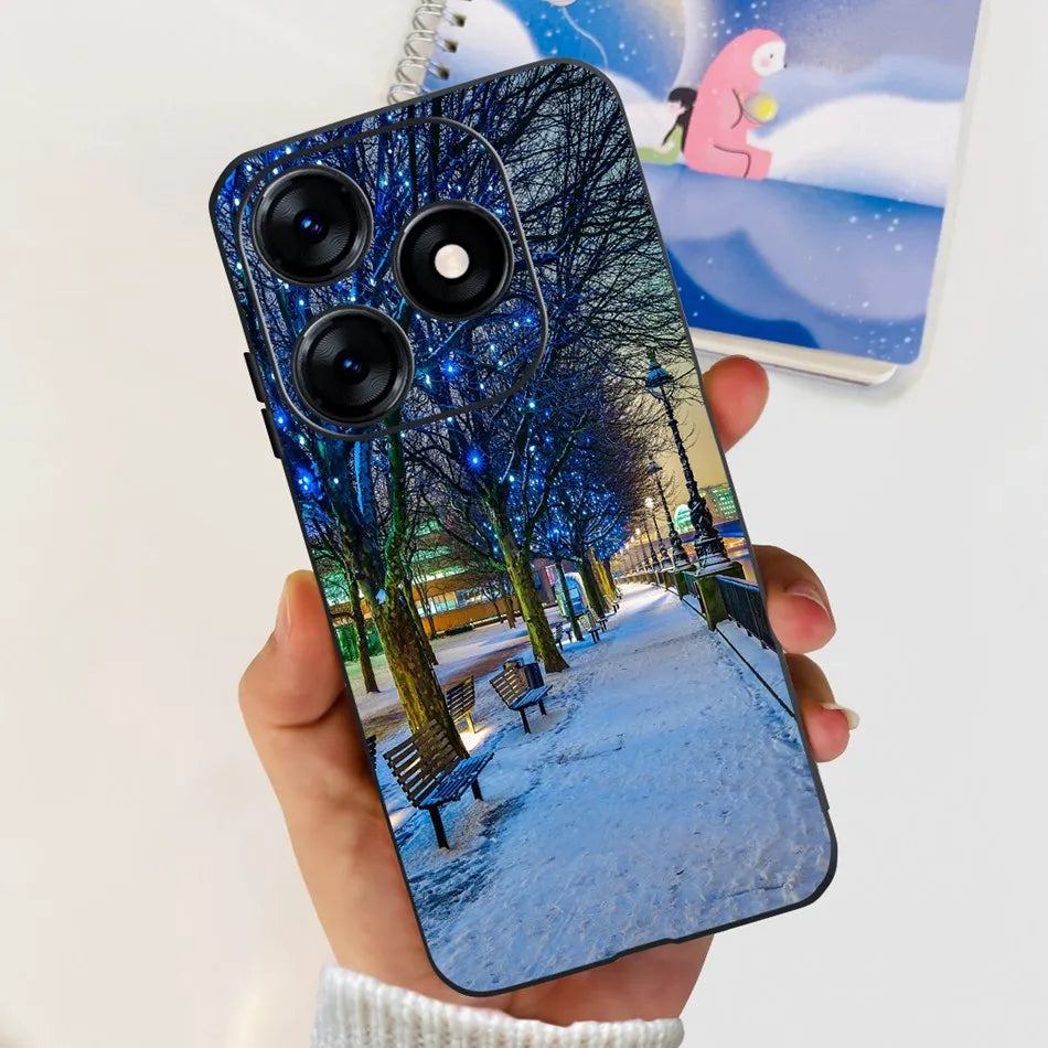 Phone Case For Tecno Spark 10 10C 2023 Fashion Flower Cat Butterfly Soft Silicone TPU Cases For Tecno Spark10 Spark10c KI5q KI5k