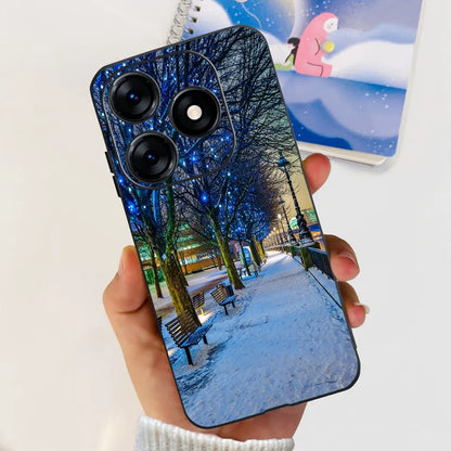 Phone Case For Tecno Spark 10 10C 2023 Fashion Flower Cat Butterfly Soft Silicone TPU Cases For Tecno Spark10 Spark10c KI5q KI5k