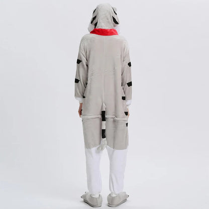 Winter Cat Pajamas Onesie Adults Kigurumi Unicorn Animal Sleepwear Slipper Onesies Women Men Kids Flannel Nightwear Home Clothes
