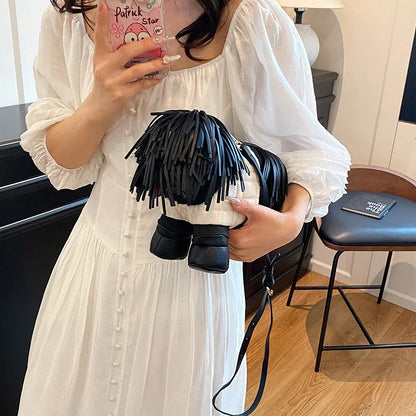 Unique Designer Purse and Handbags for Women Leather Shoulder Bag High Quality 3D Dog Shape Wedding Evening Clutch Bag Party Bag