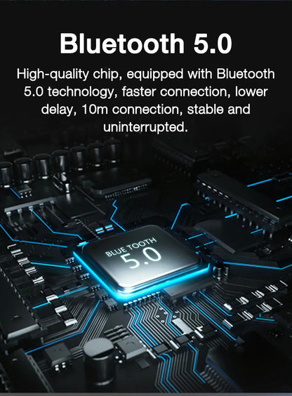 80 Hours Endurance Bass Bluetooth Headset With Microphone Stereo Neckband Headset Sports Headset TF Card