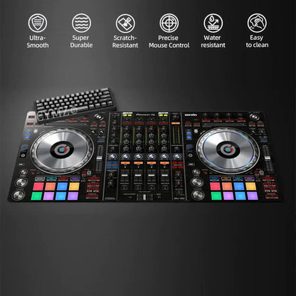Mouse Pad Music Radio Dj Panel Gamer printon demand Custom Computer MousePad Natural Rubber Office Soft PC Accessory Desktop Pad