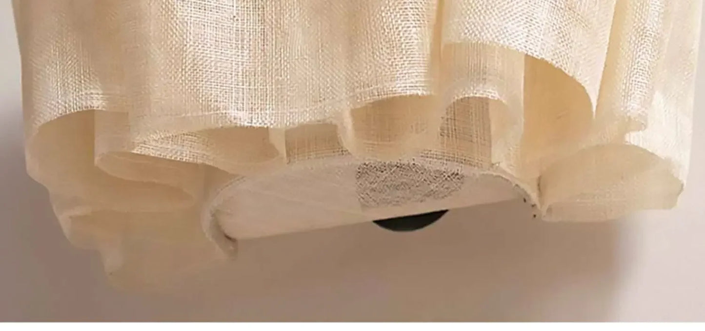 Japanese Wabi-Sabi Style Fabric Chandeliers Medieval Vintage Tea Room Restaurant Pendant Lights Lighting Bedroom Lustre Lamps