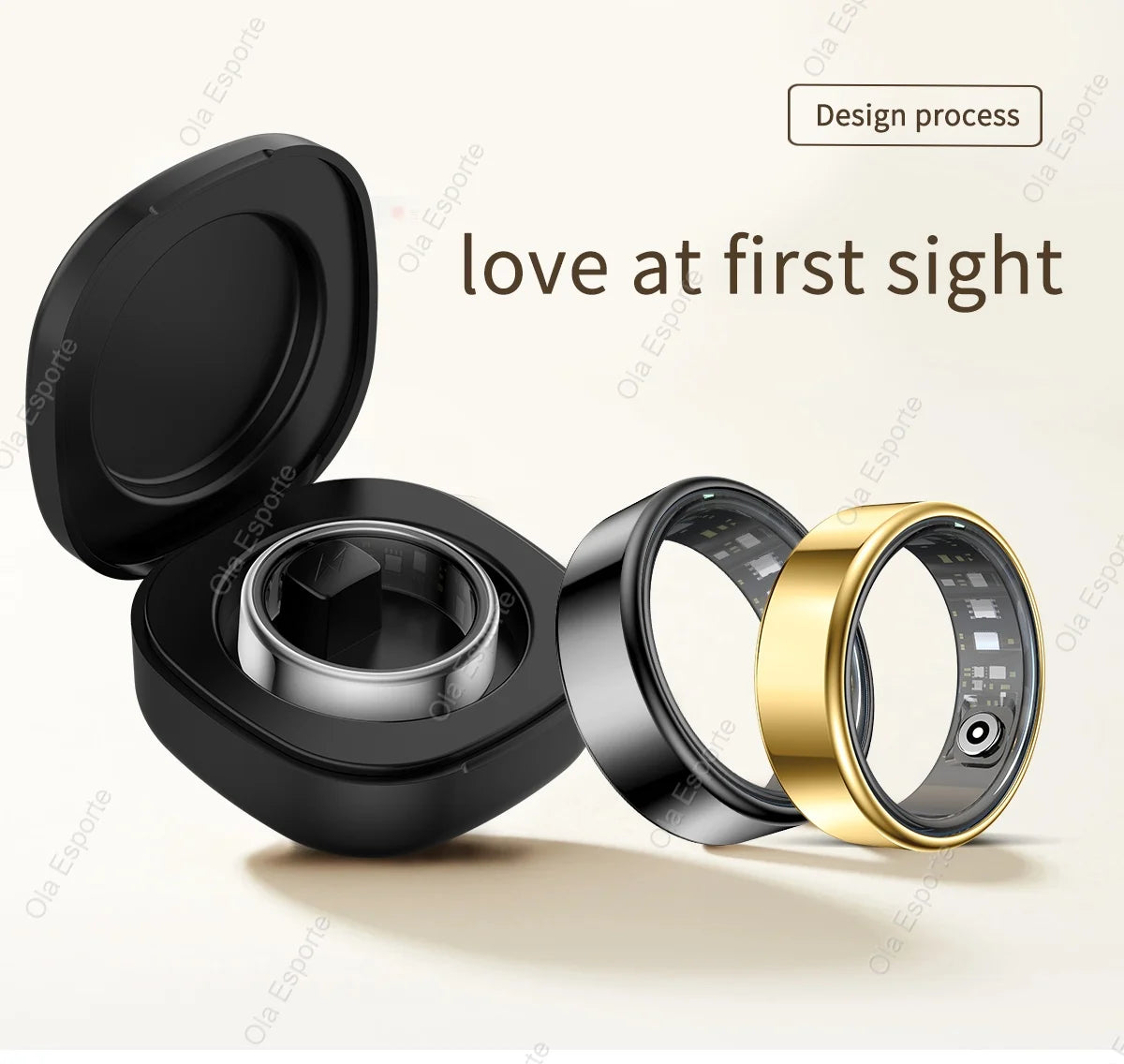 2026 New Smart Ring Men Women, Heart Rate Blood Oxygen and Sleep Monitor Smartring IP68 & 5ATM Waterproof, Multi-sport Mode Ring