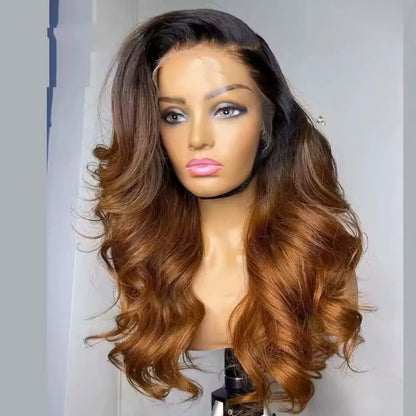 Body Wave 13x4 Lace Front Ombre Wig Human Hair Wig For Women Brazilian Blonde 1b/4/27/30 Lace Frontal Wig On Sale Clearance