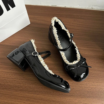 Silver French Ballet Shallow-mouthed High Heels for Women, New Summer Height-increasing Single Shoes with Skirts in 2025