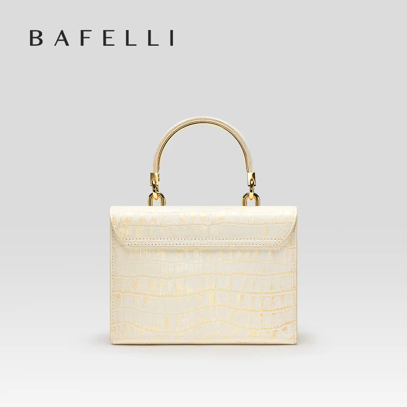 BAFELLI WOMEN'S BAG NEW FASHION LADY STYLE ELEGANT FEMALE HANDBAG K GOLD GENUINE LEATHER SHOULDER LUXURY BRAND PURSE 2026