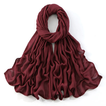 185*75cm Muslim Modal Hijab Rayon Cotton Shawls For Women Thin Plain Scarf Big Size Headscarf Islamic Turban Headband