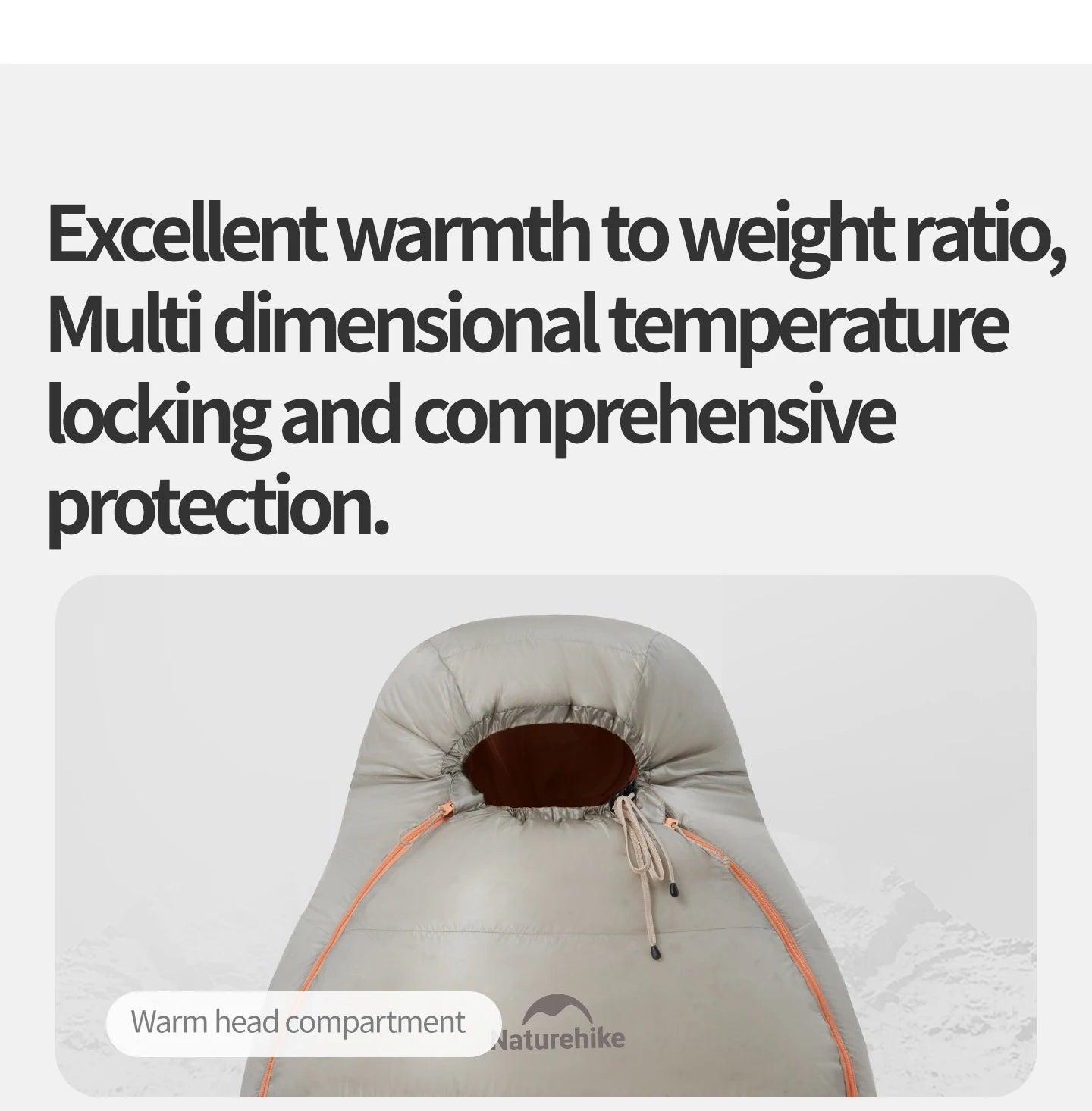 Naturehike Snowbird Pro Goose Down Sleeping Bag Winter Sleeping Bag Ultralight Hiking Camping Goose Sleeping Bag Thickened Cold