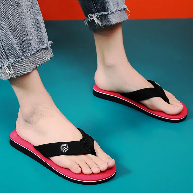 Men Summer Flip Flops Beach Sandals Anti-slip Casual Flat Shoes Indoor House Slippers Zapatos Chanclas De Hombre Shoes for Men