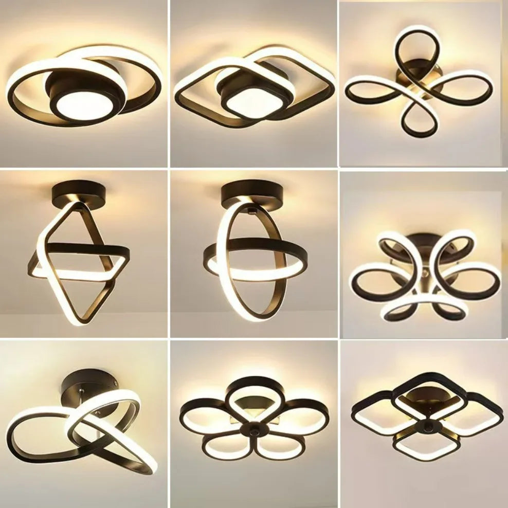 LED Strip Aisle Ceiling Lights Modern Minimalist Living Room Lamps For Balcony Entrance Home Decor Fixtures various styles
