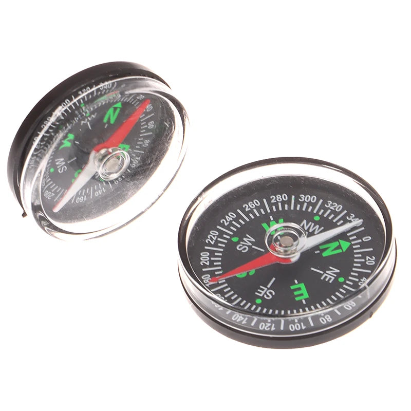 35/40MM Handheld Compass ABS Camping Pocket Compass Portable Navigation Climbing Riding Children Gift Outdoor Survival Gear