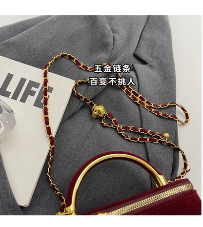 New Frosted Handbags Women's Square Bags Mini Lipstick Cosmetics Packs Ladies Handbags and Purse Niche Shoulder Crossbody Bags
