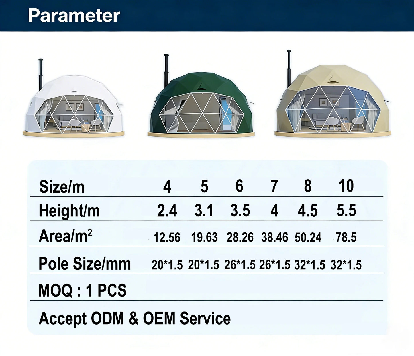 Customize Style Outdoor Glamping Luxury Hotel Tent Multi Color PVC Material Waterproof Geodesic Dome Tent for Family Camping