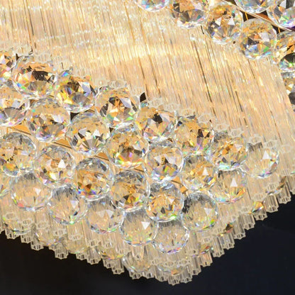Manufacturers Wholesale Chandelier Lamp Suspend Lobby Gold Hanging Rectangular Living Room Bedroom Restaurant LED Ceiling Lights