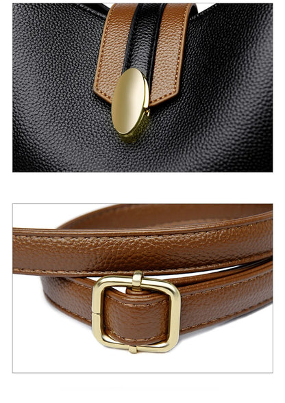 High Quality Leather Tote for Ladies Luxury Casual Women Designer Shoulder Crossbody Sac Female Worker Bolsas Handbags and Purse
