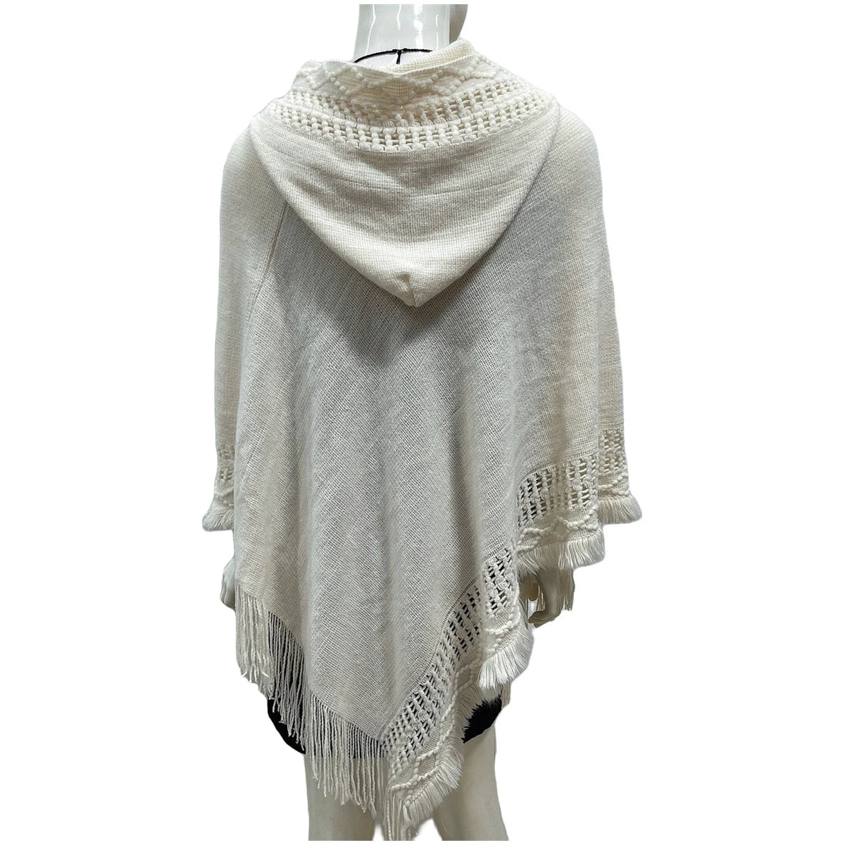 1 Piece of Women's Tassel Cape Tassel Cape Diagonal Striped Coat Bohemian Shawl Scarf