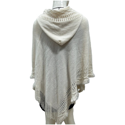 1 Piece of Women's Tassel Cape Tassel Cape Diagonal Striped Coat Bohemian Shawl Scarf