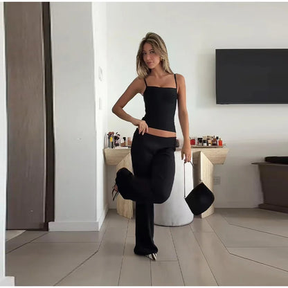 Sexy Women's Knit Ribbed Sling Tops Slim Sleeveless Backless Female Cropped Vest 2026 Spring Summer Lady Beach All-match Corset