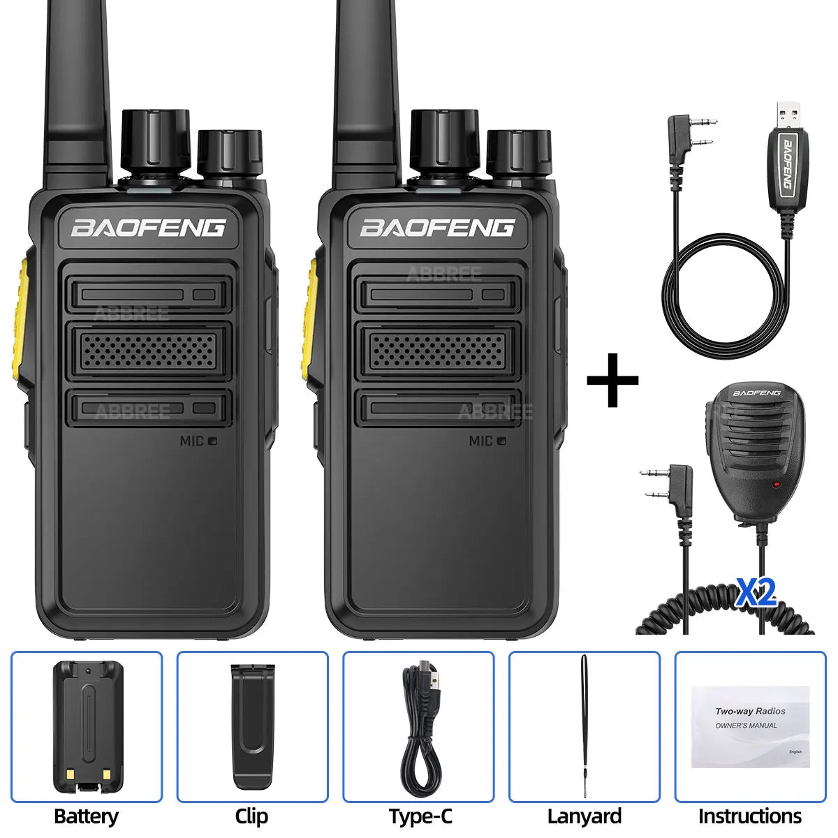 Baofeng BF-V12D GMSK Digital Walkie Talkie UHF Encrypted Call Noice Reduction HD Radio Wireless Copy Frequency Two Way Ham Radio