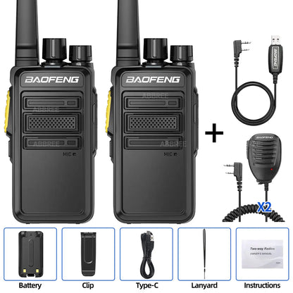 Baofeng BF-V12D GMSK Digital Walkie Talkie UHF Encrypted Call Noice Reduction HD Radio Wireless Copy Frequency Two Way Ham Radio