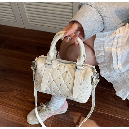 Light Luxury Rhinestone Women Handbags New Exquisite Fashion PU Leather Crossbody Bag Classic High Quality One Shoulder Pack