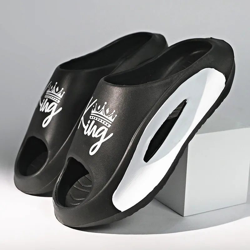Men's Slippers EVA Non-slip Slides Fashion Slippers Casual Comfortable Summer Slippers Home Indoor slippers big size