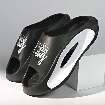 Men's Slippers EVA Non-slip Slides Fashion Slippers Casual Comfortable Summer Slippers Home Indoor slippers big size