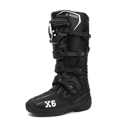 Motorcycle Boot Men Women Riding Mid-Calf Ankle Protective Shoes Motorbike Equipment Racing Rally Long Botas Motorcycle Boots